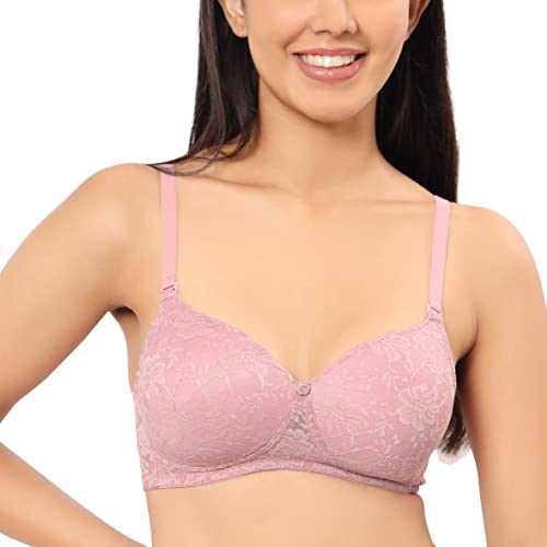 Image of Amante Lace Padded Wire-Free Full Coverage Bridal T-Shirt Bra