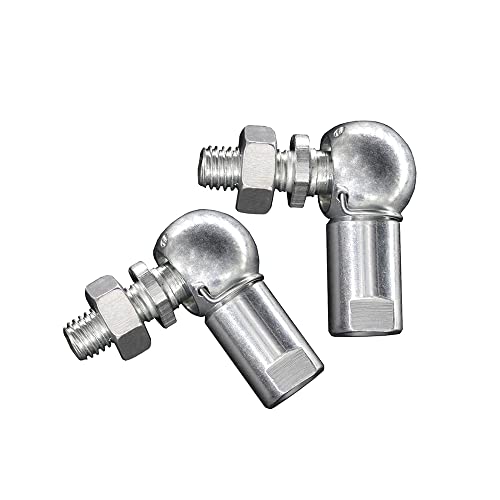 2PCS SQP5S M5 Angle Ball Joint Rod End M5x0.8 Thread Rod End Ball Bearing with Stud,Left Hand Thread