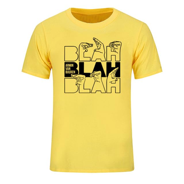GenericT Shirt - New%Summers Armins VAN BUUREN BLAH T Shirt Trance Music Fans Cool Casual t shirt DJ Men Cotton Short Sleeve Plus Size Tops Tees (13 XS)