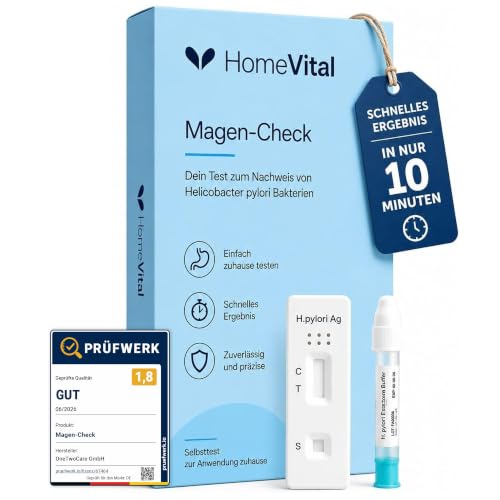 HomeVital Helicobacter pylori Test – Schnelltest bei Magenbeschwerden