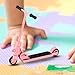 Finger Scooter - 2-Wheeled Scooter - Foldable Finger Scooter BMX with Brake | Finger Board Accessories for Teen | Educational Finger Toys | Non-Slip Fun Finger Skateboards (Pink)