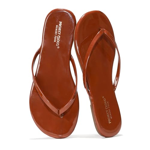 Image of Project Cloud Flip Flops for Women Footwear- Lightweight and Memory Foam Insole Sandals for Women 2026 - Durable Non-Slip Beach Essentials Flats for Women Sandals (Foundations)