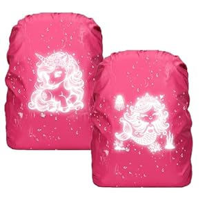 Charfia Wasserdichter Regenschutz Schulranzen 2 Stück