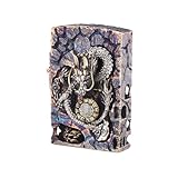 [Briquet à flamme douce à couvercle rabattable] La conception classique à couvercle rabattable offre une expérience confortable, protégeant une flamme douce fiable et réglable.