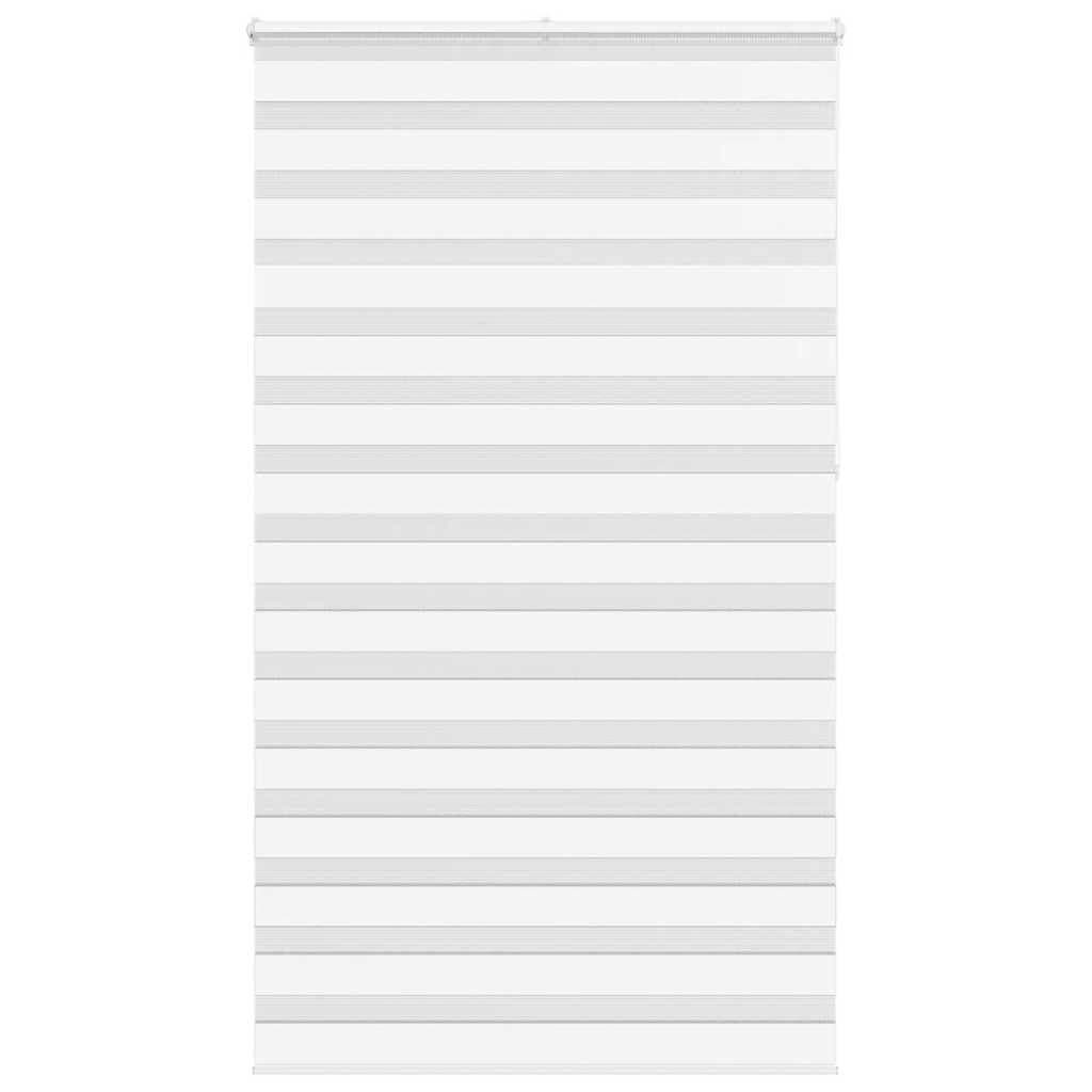 vidaXL Zebra Blind White 120x230 cm Fabric Width 115.9 cm Polyester, zebra roller blind, dual roller blind, zebra blind for window