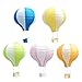 YeahiBaby Hängende Heißluftballon Falten Papierlaterne Deko Papier Lampions Hochzeit Dekorationen 5 STÜCKE 30 cm (Streifen)