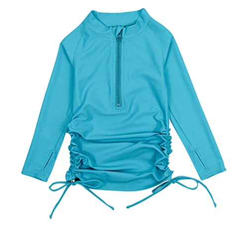 Image of SwimZip Girls' Long Sleeve Swim Dress Cover Up Swimsuit - UPF 50+ Sun Protection
