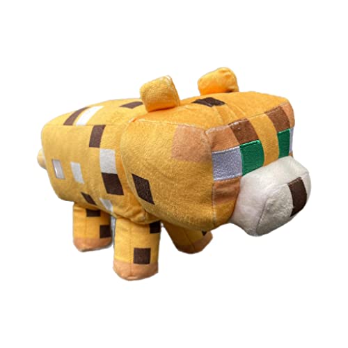 MINECRAFT Plush 8'' Basic Plush Character, Officially Licensed Soft Cuddly Collectible Set (Ocelot)