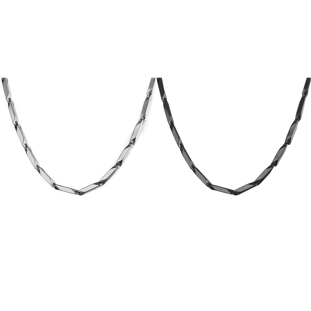 Nakabh Stainless Steel Chain for Men and Boys (Silver) and Nakabh Stainless Steel Chain for Men and Boys (Black) (B08WD4X1M5) Amazon Price History, Amazon Price Tracker