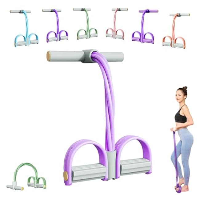 Stirrup Puller for Exercise, 2025 Upgraded Stretching Belt, Latex Pull Rope Fitness Equipment, Used for Strength Training, Abdomen, Waist, Arms, Legs, Home Fitness Equipment