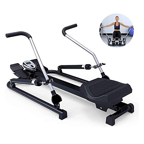 Image of Rowing Machines Rowing Machine Foldable Rowing Machine for Home Use Air Resistance Rower Silent Magnetic 6 Levels Adjustable