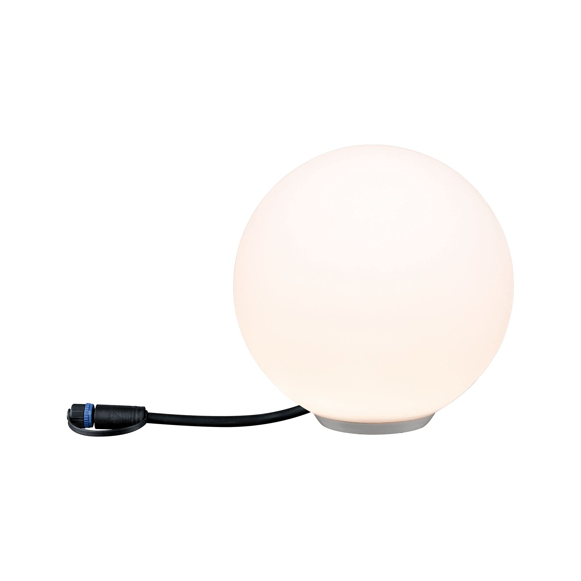 Paulmann 94269 Plug & Shine LED apparecchio per esterni ZigBee Globe RGBW incl. 1 oggetto luminoso dimmerabile da 2,8 Watt IP67 bianco illuminazione da giardino plastica bianco caldo 3000 K