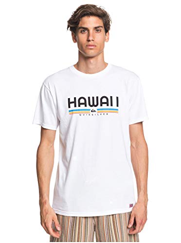 Chemise Quiksilver blanche pour homme taille Medium modèle Hi Statement casual