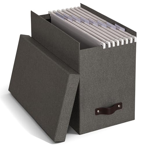 Porte-dossier Bigso Box Sweden 9441C6443 gris range-revues et organisateur de bureau en fibre