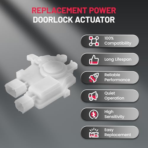 Image of SYERAL Rear Left Driver Side Door Lock Latch Actuator Compatible with Honda Odyssey 2005-2010 Replaces DLA-386, 72663-SHJ-A11, 746-006