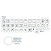 HALLMERS 36pcs Oven Label Symbols Grill Switch Defrost Timer Button Decal Control Panel Labels (Black Print Clear Adhesive) Replacement Oven Sticker Electric Cooktop Burner Knob