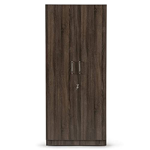 Image of Wakefit Wardrobe | 1 Year Warranty | Engineered Wood Almirah, Cupboard for Clothes Storage | 2 Door, Drawer, 1 Hanging Space | Gingham - Napa Oak