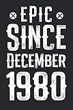 Photo Gallery epic since december 1980: funny birthday gift for boy or girl 40th birthday gift notebook | 110 pages | large 6"x 9" | blank lined journal Photo Gallery epic since december 1980: funny birthday gift for boy or girl 40th birthday gift notebook | 110 pages | large 6"x 9" | blank lined journal