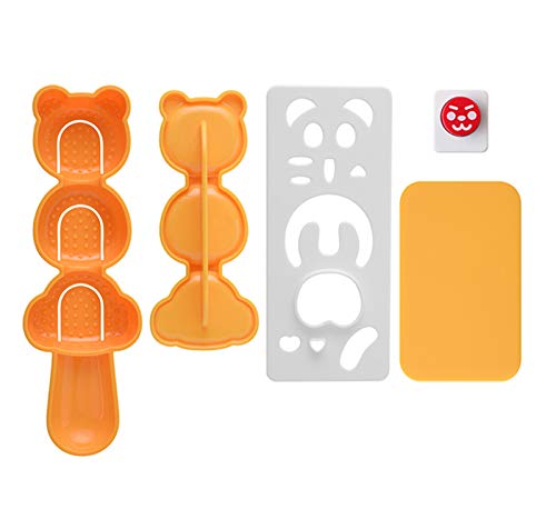 MXY Rice Ball Mold DIY Sushi Tool Nori Punch Embossing Device Cutter Mini Animals Onigiri Mould Seaweed Face Multiple Expressions Maker Bento Box Decoration