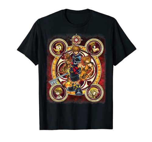 Disney Kingdom Hearts Group Circle Kingdome Camiseta