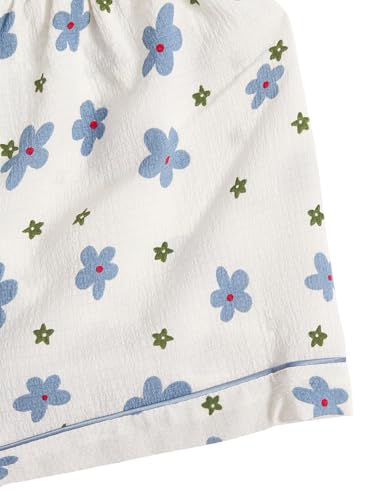 Image of Verdusa Pajamas For Women Set 2 Piece Summer Pajama Sets Cute Pjs Lounge Matching Button Shirt with Shorts