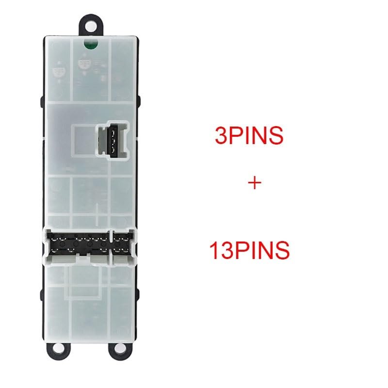 Interruptor de control elevalunas de alta durabilidad para modelos Navara D40 4