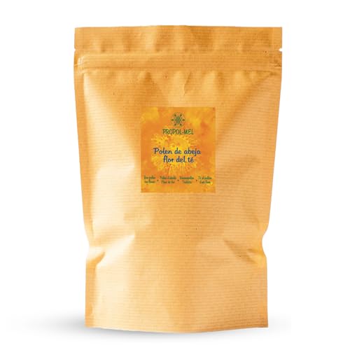 Propol-mel - Polen de Té 100% natural. 500 gramos - Polen de té libre de residuos. Fuente de Proteinas, Aminoácidos, Lípidos, Vitaminas y Minerales.