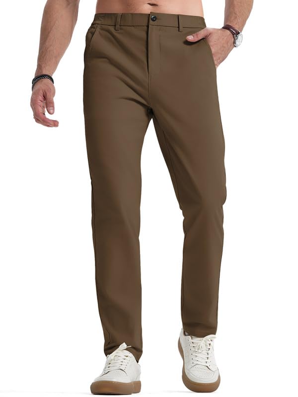 Elegancity Herren Chinohose Stretch Freizeithose Regular Fit Stoffhose Anzughose Einfarbig 60% Baumwolle Passform Mit Bundgummi S-3XL