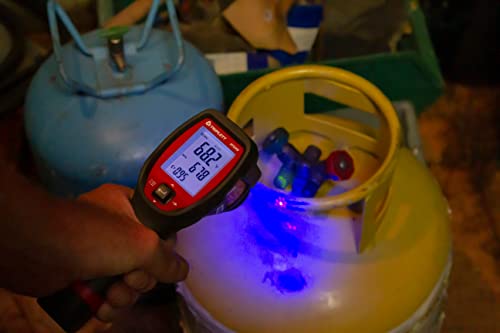 Image of Triplett IRTUV50 Non-Contact IR Thermometer with UV Leak Detection, -4 to 752F (-20 to 400C)