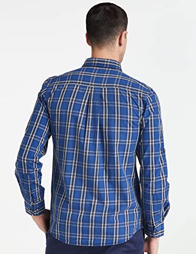 Image of Amazon Brand - Symbol Men's Cotton Checkered Regular Fit Casual Shirt