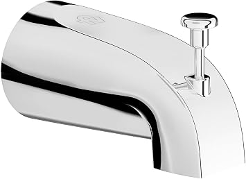 FV Z115.17.2F Bathroom Tub Spout with Diverter, BathtubTub Spout, Brass Chrome and Matte Black