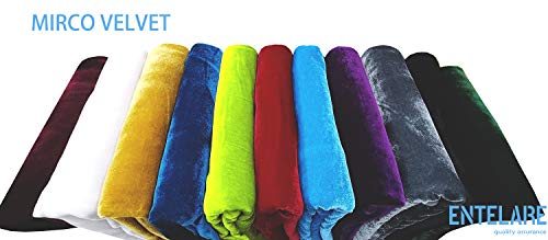 Premium Black Micro Velvet Fabric for Costumes and Crafting - 61 Inches Wide, Sold by the Yard 3 Premium Black Micro Velvet Fabric for Costumes and Crafting - 61 Inches Wide, Sold by the Yard - Image 2