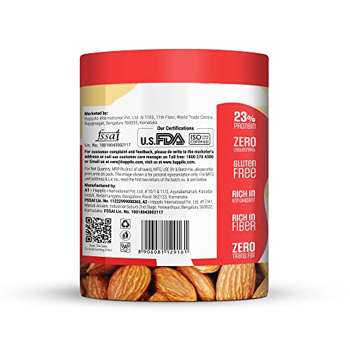 Image of Happilo Marvel California Premium Almonds 350G, Iron Man Edition High Protein Snack And Super Healthy Nuts, Raw