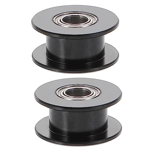 MUCKLILY 2pcs 20 20 Tooth Pulley 2gt Pulley Mechanical Timing Pulleys 3D Printer Accessories 2gt Synchronous Wheel Idler Pulley 3D Printer Pulley Timing Belt Wheel Pulley Roller Wheels Abs