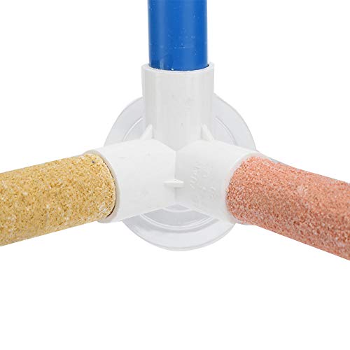 Image of Pssopp Bird Parrot Stand, Suction Cup Bird Shower Perches for Budgies, Cockatiel, Plastic + Frosted Coating