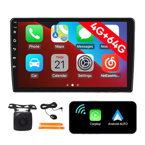[4G 64G] Android Car Stereo FM Radio Carplay Android Auto 10.1