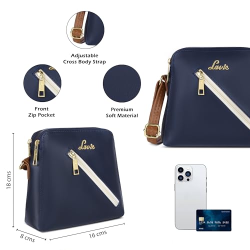 Image of Lavie Woman's Colourblock Lucy Crossbody Sling Bag | Ladies Purse Handbag | Gift for Women