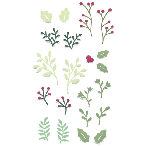 Sizzix Framelits Die Set Happy Holly Days #2 by Catherine Pooler