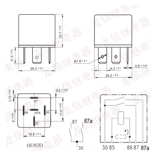 Relais NVF4-3-U DC24V 5 broches pour circuit automobile - 3