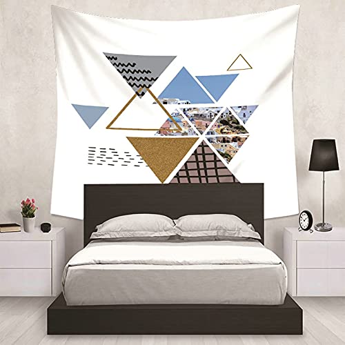 Tapiz de pared de paisaje triangular KnSam, decoración textil de 150 x 130 cm 7