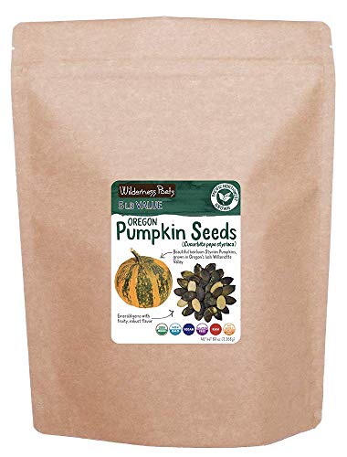 Wilderness Poets, Oregon Pumpkin Seeds - Organic, Raw, Heirloom (5 Pound)
