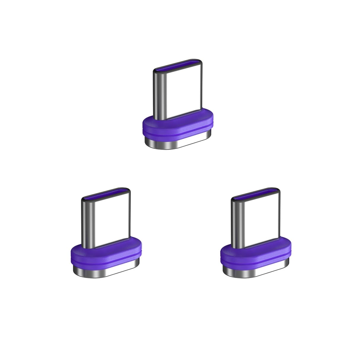 PD 240 W 16-pinowy adapter magnetyczny USB C, złącze micro USB, obracanie o 180 stopni, urządzenie ładujące USB i transmisja danych do smartfona, notebooka (końcówki magnetyczne USB C, 3 sztuki)