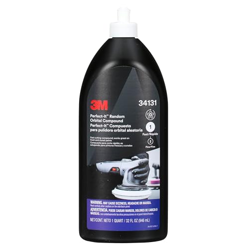 3M Perfect It Desbastado de corte rápido para sistema rotorbital, 946 ml, 34131E