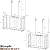 2PK - SimpleHouseware Over The Cabinet Door Organizer Holder, Silver