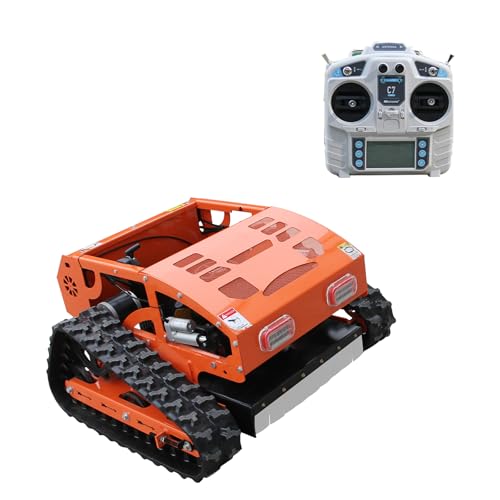 Remote Control Lawn Mowers Heavy-Duty Crawler Drive for 80% 1robotic Control All-Terrain for Lawns/Orchards Long-Range A - Detailed View