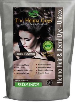 3 Packs Of Dark Brown Henna Hair & Beard Color/Dye 150 Grams - Natural Hair Color, Plant-based Hair Dye - The Henna Guys