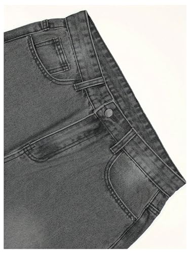 Verdusa Men's Vintage Washed Baggy Jeans Straight Leg Loose Denim Pants with Pockets3