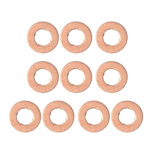 Thngfn HTGHYJH 10Pcs Copper Fuel Injection Nozzle Holder Gasket Washers, Replacement Shim Washers .Compatible thumb #2