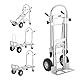 VEVOR 4-in-1 Sackkarre Klappbar 363/454kg Tragfähigkeit Transportkarre Aluminiumlegierung & Kohlenstoffstahl Sackkarre ⇋ Plattformwagen Trolley für Lade- & Transportaufgaben im Innen- & Außenbereich