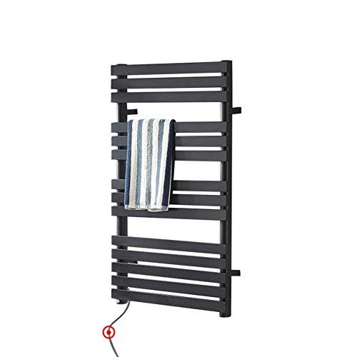 Cuarto de baño toallero fijo Toalleros armario eléctrico inteligente montado en la pared de toallas de fibra de carbono for secadora eléctrica, Bluetooth con pantalla táctil Termostato Radiador Baño T